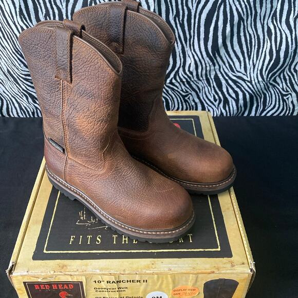 Men’s Sz 9m Red Head Boots main image 9